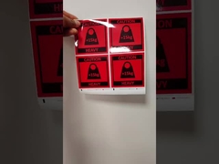 برچسب های شناسایی محصول با تکنولوژی چاپ دیجیتال CMYK برای شناسایی محصول