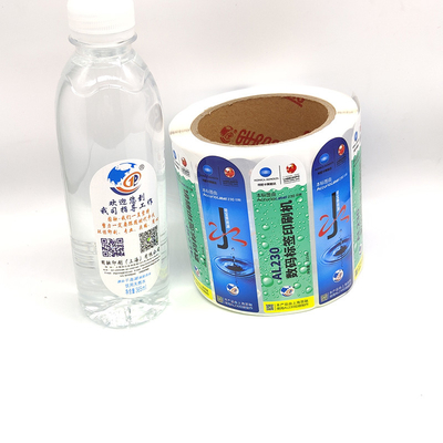 برچسب بطری نوشیدنی مستطیلی برچسب بطری نوشیدنی Clear BOPP CMYK