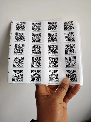 بوسه برش اندازه های مختلف سفارشی هوشمند استیکر Qr برچسب های استیکر