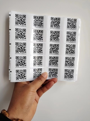 بوسه برش اندازه های مختلف سفارشی هوشمند استیکر Qr برچسب های استیکر