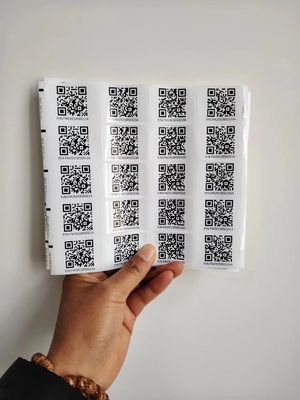 بوسه برش اندازه های مختلف سفارشی هوشمند استیکر Qr برچسب های استیکر