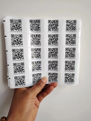 بوسه برش اندازه های مختلف سفارشی هوشمند استیکر Qr برچسب های استیکر