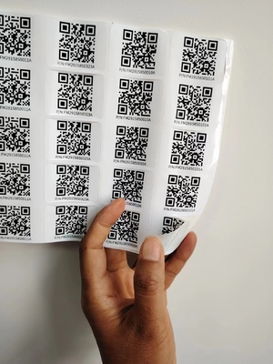 بوسه برش اندازه های مختلف سفارشی هوشمند استیکر Qr برچسب های استیکر