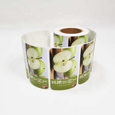 دایره مواد غذایی برچسب های چسبنده فیلم پشتیبان حداقل MOQ 1000pcs